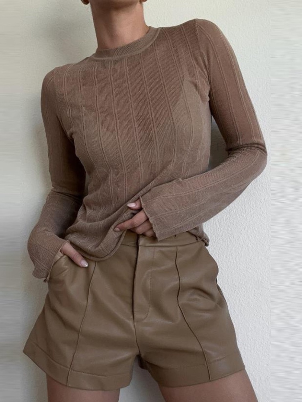 Round Neck Long Sleeve T-Shirt | NWT | Under $50
